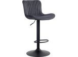 Sgabello Da Bar - Sgabello Da Passeggio - Elevato Comfort Di Seduta, Regolabile, Robusto Ed Elegante, Che Attira L'attenzione | Colore: Nero | Materiale: Morbido