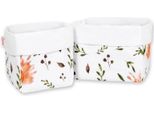 Set Di Due Cestini Portaoggetti - Cestini Per Giocattoli - 100% Cotone, Lavabili In Lavatrice E Rimovibili