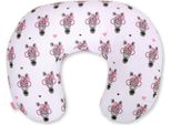 Cuscino Per L'allattamento, Cuscino Per La Gravidanza, Supporto Ergonomico - 100 % Cotone - Zebre Rosa