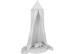 Set Baldacchino + Nido Per Bambini - Decorazione Per La Cameretta - 100% Cotone, Oeko-Tex