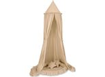 Set Con Baldacchino Sospeso Per La Cameretta, Letto Hecta, Ipoallergenico E In Cotone, Comprensivo Di Nido E Cuscino