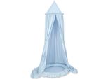 Set Baldacchino E Nido Per Bambini - Letto Henel - Protezione Dalla Luce E Antiallergia - Blu