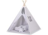 Tenda Tipi Per Bambini - Tenda Da Gioco - Cotone Leggero E Lavabile, Piume Decorative Incluse