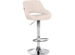 Sgabello Da Bar In Tessuto - Sgabello Di Design - Regolabile In Altezza E Girevole A 360°