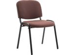 Confortevole Sedia Per Visitatori, Sedia Da Reception, Design Impilabile, Ideale Per Uffici E Conferenze. Colore: Marrone