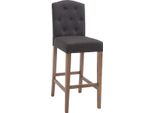 Elegante Sgabello Da Bar - Sgabello Da Bar In Gomma - Elevato Comfort Di Seduta - Robusta Struttura In Rubberhout | Colore Dell'abbigliamento: Antique Healer | Colore: Grigio Scuro
