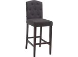 Elegante Sgabello Da Bar - Sgabello Da Bar In Gomma - Elevato Comfort Di Seduta - Robusta Struttura In Rubberhout | Colore Dell'abbigliamento: Antico | Colore: Grigio Scuro