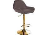 Sgabello Da Bar Moderno In Oro - Sgabello Di Design - Poggiapiedi Ergonomico, Regolabile E Girevole