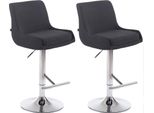 Set Di 2 Sgabelli Da Bar In Tessuto - Sgabello - Comfort Girevole A 360°