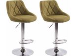 Set Di 2 Sgabelli Da Bar - Sedie Alte - Comfort Regolabile In Altezza