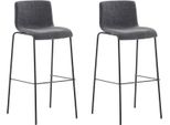 Set Di 2 Sgabelli Da Bar Moderni - Sgabelli Alti - Seduta Comoda, Design Impilabile