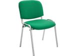 Sedia Per Visitatori Impilabile - Sedia Per Riunioni - Sedile Trapuntato Per Il Massimo Comfort | Colore: Verde