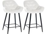 Set Di 2 Sgabelli Da Bar In Velluto - Sgabelli Da Bar Eleganti - Alto Comfort