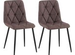 Set Di 2 Sedie Da Pranzo - Sedie Da Cucina - Elevato Comfort Di Seduta, Robusta Struttura In Acciaio