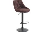 Elegante Sgabello Da Bar - Barkstoel In Tessuto - Regolabile In Altezza E Girevole A 360°