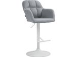 Sgabello Da Bar Regolabile - Tessuto - Comfort Di Seduta E Girevole A 360°