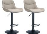 Set Di 2 Sgabelli Da Bar Regolabili - Sgabelli Da Bar Bianchi - Elevato Comfort E Funzione Girevole A 360°