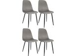 Set Di Quattro Sedie Per Sala Da Pranzo - Sedie Da Cucina - In Velluto, Dal Design Moderno E Dall'elevato Comfort Di Seduta
