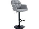 Sgabello Da Bar Regolabile In Tessuto - Sgabello - Girevole A 360°, Elevato Comfort Di Seduta