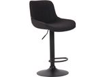 Elegante Sgabello Da Bar - Sgabello Alto - Altezza Regolabile, Tessuto Di Facile Manutenzione | Colore: Nero | Colore Base: Nero