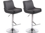 Set Di 2 Sgabelli Da Bar - Sgabello Alto - Schienale Confortevole, Regolabile In Altezza