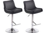 Set Di 2 Sgabelli Da Bar Moderni - Sgabelli In Pelle Finta - Alto Comfort E Regolabili