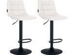 Set Di 2 Sgabelli Da Bar In Ecopelle - Sgabelli Di Design - Seduta Girevole A 360°