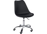 Sgabello Da Lavoro - Obiettivo Girevole - Design Ergonomico E Regolabile In Altezza. Colore: Nero