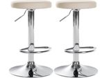 Set Di 2 Sgabelli Da Bar In Ecopelle - Sgabello Da Bar - Meccanismo Girevole A 360°, Design Moderno