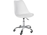 Sgabello Da Lavoro - Obiettivo Girevole - Design Ergonomico E Regolabile In Altezza. Colore: Bianco