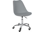 Sgabello Da Lavoro - Obiettivo Girevole - Design Ergonomico E Regolabile In Altezza. Colore: Grigio