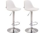 Set Di 2 Sgabelli Da Bar Moderni - Similcuoio - Comfort Ottimale E Altezza Regolabile