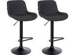 Set Di 2 Sgabelli Da Bar - Sgabello Alto - Design Regolabile In Altezza E Girevole
