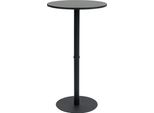 Tavolo Da Bar Rotondo - Tavolo Da Bistrot - Robusta Struttura In Metallo | Colore: Nero/Nero | Dimensioni: 60 Cm