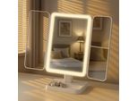 Specchio Per Il Trucco Moderno-Specchio Cosmetico Illuminato, Colori Led Regolabili, Ricaricabile Tramite USB-C