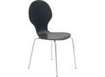 Sedia Per Visitatori Impilabile - Sedia Ergonomica - Sedia In Legno - Comfort E Stabilità. Colore: Nero