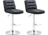 Set Di 2 Sgabelli Da Bar Moderni - Sgabelli In Pelle Finta - Elevato Comfort Di Seduta