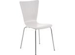 Sedia Per Visitatori Impilabile - Sedia Per Riunioni - Ottimo Comfort Di Seduta E Design Elegante | Colore: Bianco