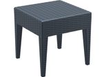 Tavolo Da Giardino - Mobili Da Giardino - Tavolo In Acciaio Inox Resistente Ai Raggi Uv E Impermeabile. Dimensioni: 45 X 45 Cm