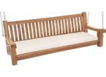 Panca A Dondolo In Teak, Dondolo Da Giardino, Elevata Comodità Di Seduta