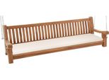 Panca A Dondolo Con Cuscino - Altalena Da Giardino - Elevato Comfort Di Seduta - Legno Resistente Agli Agenti Atmosferici