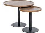 Set Di 2 Tavolini Moderni - Tavolini Da Credenza - Design Robusto Ed Elegante
