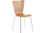 Sedia Per Visitatori Impilabile - Sedia Per Riunioni - Ottimo Comfort Di Seduta E Design Elegante | Colore: Rovere