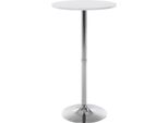 Tavolo Da Bar Rotondo 60 Cm - Tavolo Da Bar - Design Elegante E Robusto | Colore: Bianco