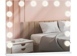 Specchio Per Il Trucco Specchio Cosmetico, Illuminazione Led A Risparmio Energetico, Caricatore Usb Incluso | Colore: Bianco