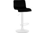 Sgabello Da Bar Moderno - Sgabello Confortevole - Seduta Regolabile, Design In Velluto E Metallo
