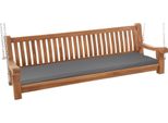 Dondolo Da Giardino In Teak - Panca A Dondolo - Elevato Comfort Di Seduta Con Cuscino Resistente Alle Intemperie