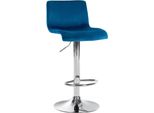 Sgabello Da Bar Regolabile - Comoda Seduta In Velluto - Design Elegante