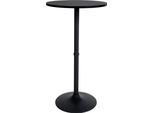 Tavolo Da Bar Rotondo 60 Cm - Tavolo Da Bar - Design Elegante E Robusto | Colore: Nero/Nero