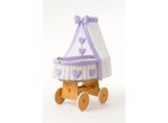 Culla - Culla Per Bambini - Comfort Naturale Con Design Intrecciato A Mano E Base In Legno Sicura